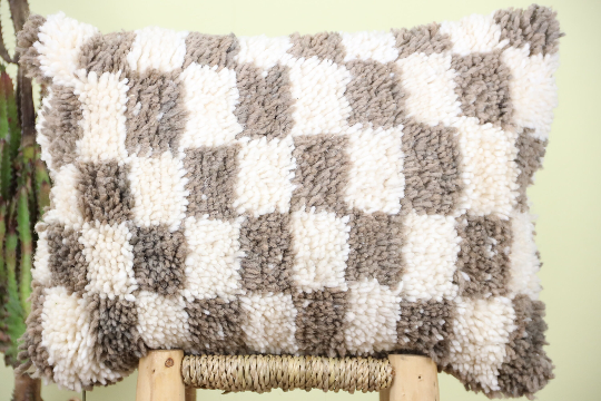 Aelyndron Checkered Pillow