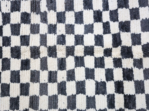 Taziri Moroccan Checkered Rug 5'2" x 4'9"