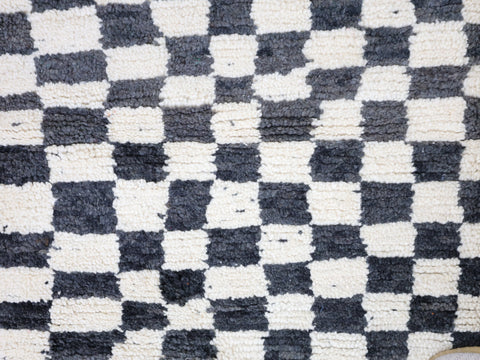 Taziri Moroccan Checkered Rug 5'2" x 4'9"