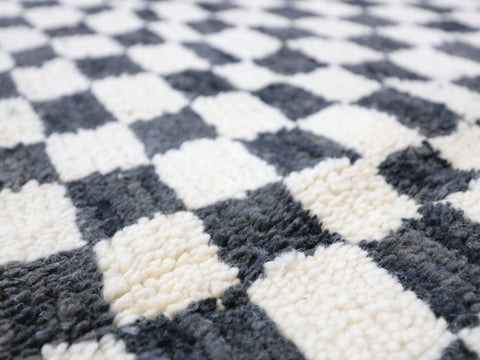 Taziri Moroccan Checkered Rug 5'2" x 4'9"