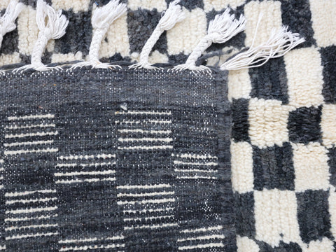 Taziri Moroccan Checkered Rug 5'2" x 4'9"