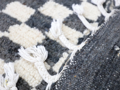 Taziri Moroccan Checkered Rug 5'2" x 4'9"