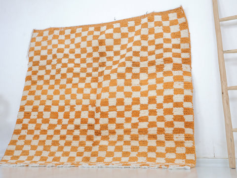 Lounis Moroccan Checkered Rug 5'2" x 5'4"