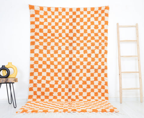 Tinn Moroccan Checkered Rug 4'9" x 8'0"