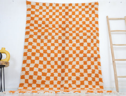 Tinn Moroccan Checkered Rug 4'9" x 8'0"