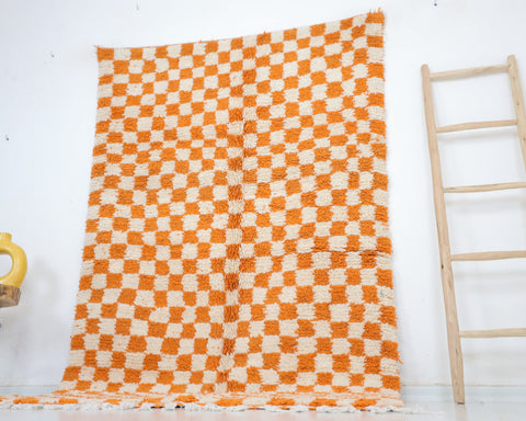 Tinn Moroccan Checkered Rug 4'9" x 8'0"
