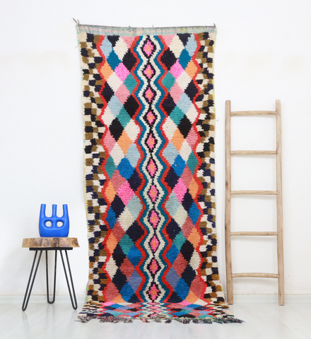 Ahaszi  Moroccan Rug 3'3" x 8'9"