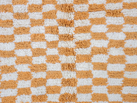 Anzar  Moroccan Checkered Rug 4'4" x 5'9"