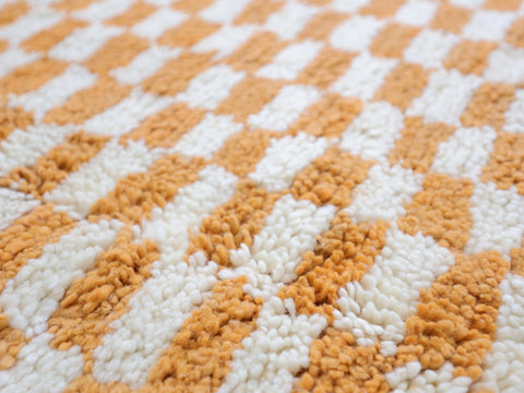 Anzar  Moroccan Checkered Rug 4'4" x 5'9"