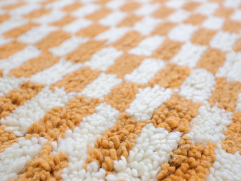 Anzar  Moroccan Checkered Rug 4'4" x 5'9"