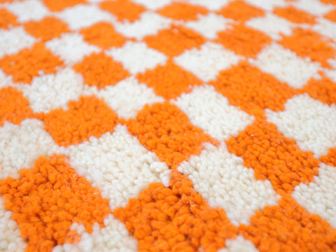 Tadukli  Moroccan Checkered Rug 7'9" x 7'9"