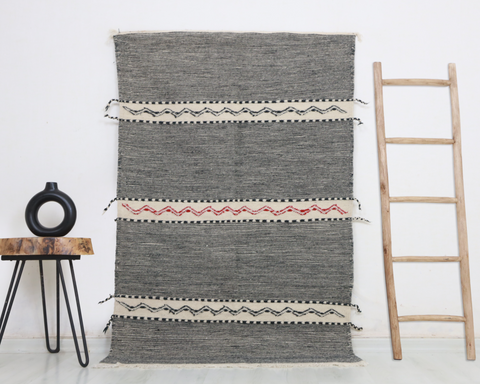 Issid  Moroccan Kilim Rug 3'3" x 5'2"