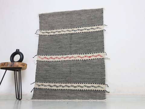 Issid  Moroccan Kilim Rug 3'3" x 5'2"