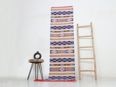 Tilila  Moroccan Kilim Rug 2'1" x 10'0"