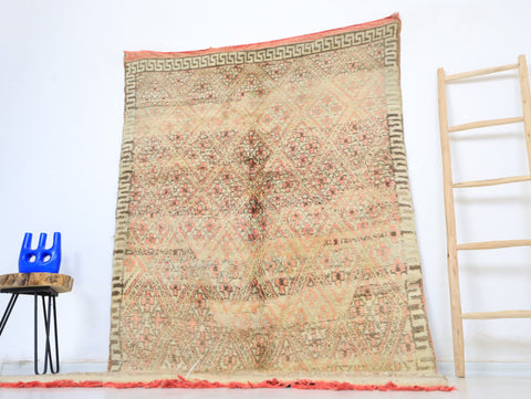 Hizal Vintage Moroccan Rug  5'1" x 9'3"