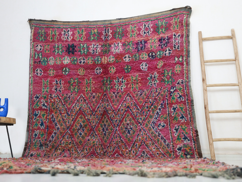 Tannirt Vintage Moroccan Rug  7'0" x12'2"