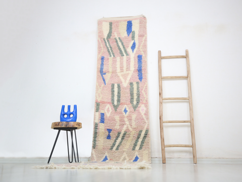 Azul Moroccan Rug  2'4" x 11'4"