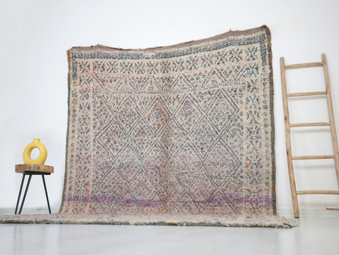 Tihya Vintage Moroccan Rug  7'1" x11'5"