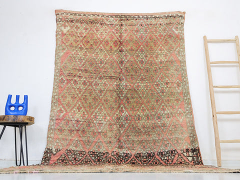 Izza Vintage Moroccan Rug  5'3" x 9'7"