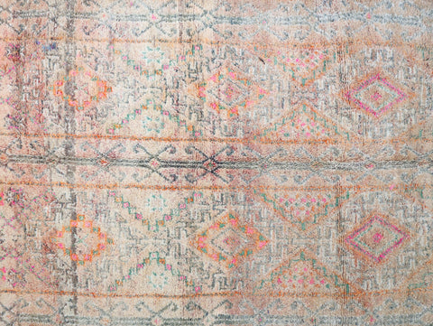 Azenzar Vintage Moroccan Rug  5'8" x9'5"