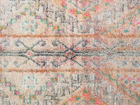 Azenzar Vintage Moroccan Rug  5'8" x9'5"
