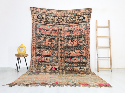 Akudad Vintage Moroccan Rug  5'8" x10'7"