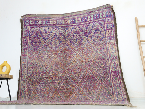 Kahina Vintage Moroccan Rug  6'4" x9'4"