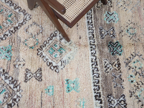 Tazrurt  Vintage Moroccan Rug  6'2" x9'5"