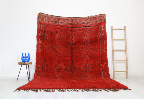Ayyur Vintage Moroccan Rug  6'8" x9'8"