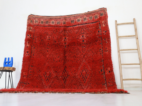 Ayyur Vintage Moroccan Rug  6'8" x9'8"