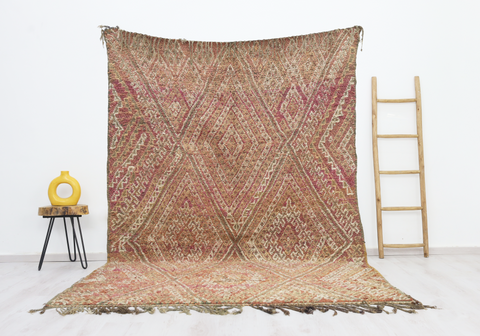 Aksel Vintage Moroccan Rug  6'8" x9'9"