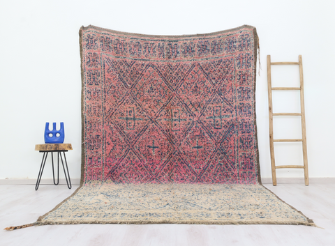 Imawen Vintage Moroccan Rug  6'5" x10'9"