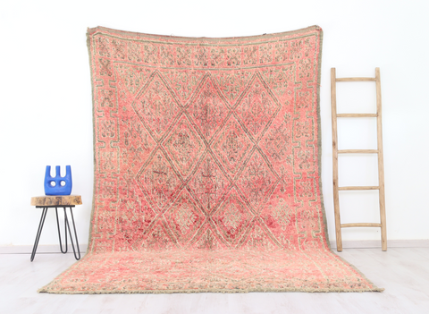 Addan Vintage Moroccan Rug  6'4" x10'1"