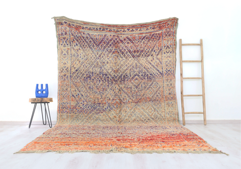 Aferzan Vintage Moroccan Rug  6'8" x10'9"