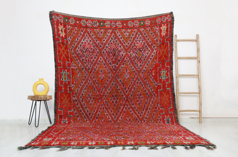 Tafwast Vintage Moroccan Rug  6'4" x11'3"