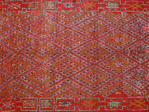 Tafwast Vintage Moroccan Rug  6'4" x11'3"