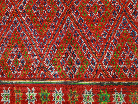 Tafwast Vintage Moroccan Rug  6'4" x11'3"