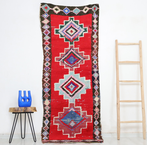 Fekkan  Moroccan Rug 2'7" x 7'4"