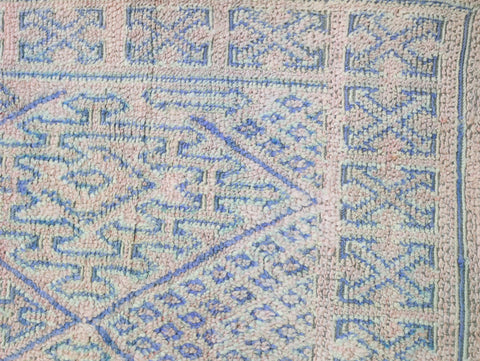 Tawurt Vintage Moroccan Rug  6'6" x9'2"