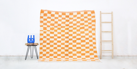 Tiziri  Moroccan Checkered Rug 5'0" x 5'0"