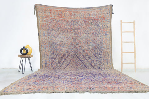 Businat Vintage Moroccan Rug 6'8" x 13'1"