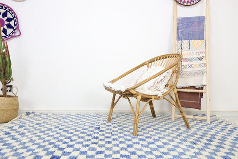 Safae Moroccan Checkered Rug 4'9" x 7'8"