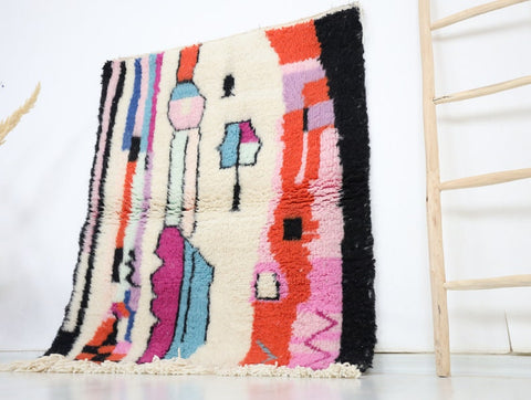 Markunda Beni Ourain Rug 3'9" x 4'7"