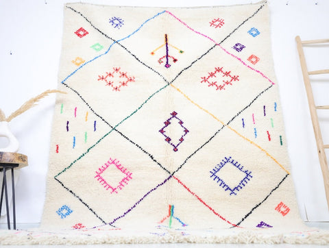 Tanagrit Beni Ourain Rug 5'5" x 8'8"