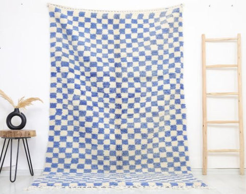 Safae Moroccan Checkered Rug 4'9" x 7'8"