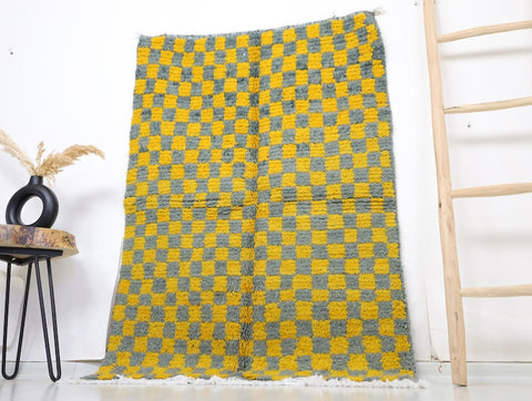 Sufian Moroccan Checkered Rug 3'2" x 4'8"
