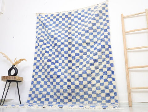 Safae Moroccan Checkered Rug 4'9" x 7'8"