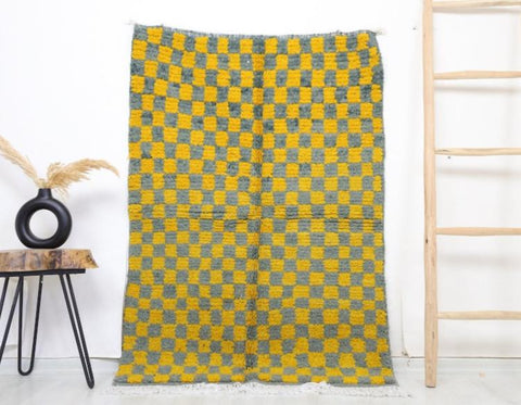 Sufian Moroccan Checkered Rug 3'2" x 4'8"