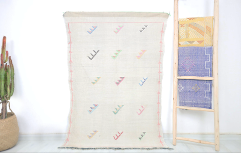 Rabha Cactus Silk Rug 3'2" X 4'9"